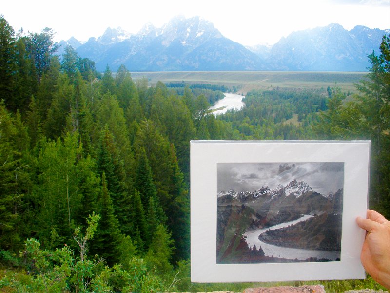 Trip (54).jpg - We were standing at the same location where Ansel Adams took his iconic photo, " The Tetons - Snake River."